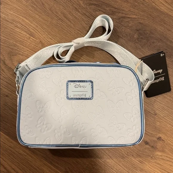 Disney Loungefly Blue Butterfly Minnie Mouse crossbody bag - Picture 2 of 3